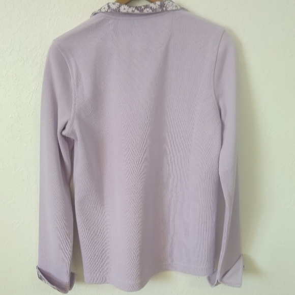 SALE 🛍️ 🆕 ORVIS Women's Sandy Point Pullover 1/4 Zip Sweatshirt Floral - Picture 4 of 11